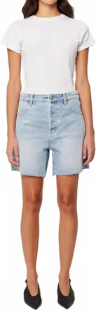 Rolla's 90S Relaxed Jean Shorts In Longbeach Wash