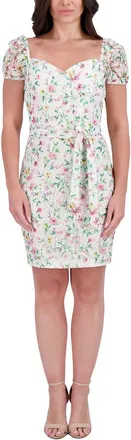 Kensie Printed Lace Mini Dress