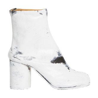 Maison Margiela Schoenen, Dames, Wit, 40 EU, Leer, Tabi Hak 8 Bianchetto