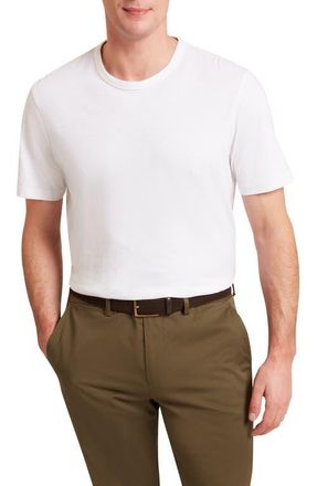 Ted Baker Bartol Cotton & Linen T-Shirt in White at Nordstrom, Size 6