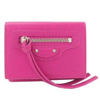 Balenciaga Pink Leather Wallet (Bi-Fold) (Pre-Owned)