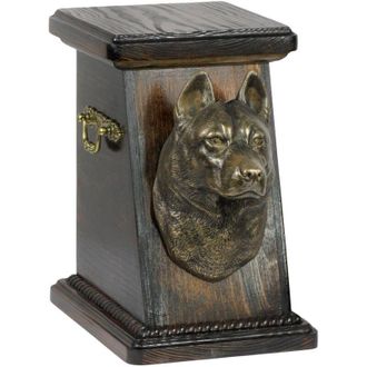 OEM Husky Siberiano, Husky Siberiano - Urna Para Cenizas De Perro, Elegante Urna Con Estatuilla, Urna Conmemorativa Con Busto De Perro De Art-dog