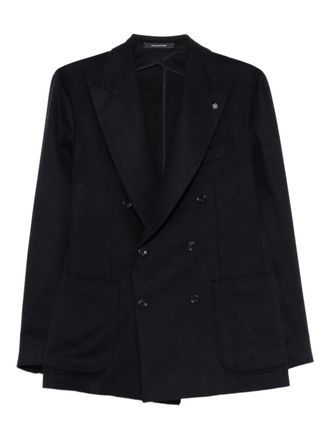Tagliatore Blazer met dubbele rij knopen en zak - Blauw