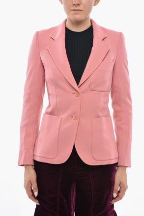 Stella McCartney Blazer ELEANOR in Tinta Unita con Rever Classico Stella McCartney