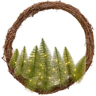 Kaemingk Guirnalda Decorativa De Interior Con &Aacute;rboles Iluminados Al. 28 X &Oslash; 50 Cm