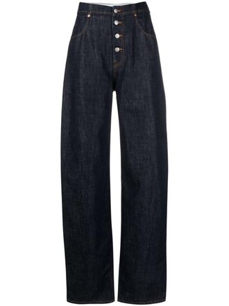 Maison Margiela high-waist wide-leg jeans - unisex - Cotton - 28 - Blue