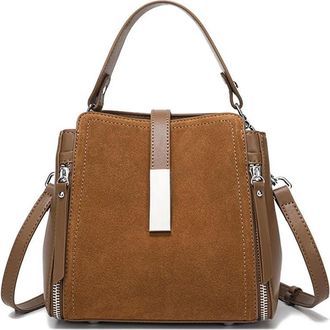 Generic JCVBN Winter Womens Vintage Natural suede Leather Shoulder Bags Ladies Luxury Designer Cowhide Handbags Female Crossbody Bag