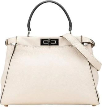 Fendi Pre-owned Handbags, female, White, Size: ONE SIZE Pre-owned Vintage Handbag