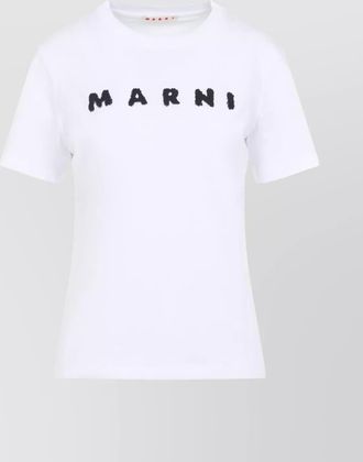 Marni cotton logo-print short-sleeve t-shirt