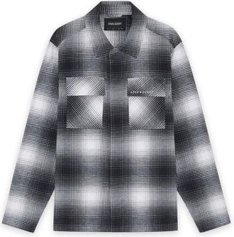 Lyle & Scott Jassen, Heren, Veelkleurig, XL, LS Geweven Shirts Ombre Check Overshirt