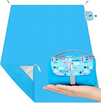 OEM Manta De Picnic (200 X 150 Cm) - Ligera, Port&aacute;til Y Plegable, Manta De Picnic Impermeable Para Familias, Amigos, Acampadas Y Viajes