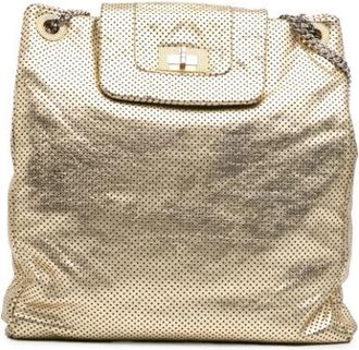 Chanel Pre-owned Tote Bag - Dames - Vintage Schoudertas - Geel - ONE Size - Leer - Vintage