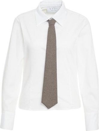 Kaos Long-Sleeved Shirt With Button-Down Collar
