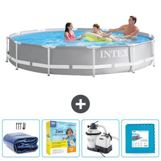 Intex Piscina Prism Frame Redonda - 366x76 Cm - 7-piezas Scb67