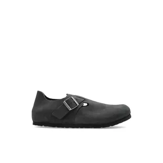 Birkenstock Heren, Schoenen, Grijs, Maat: 40 EU Leer