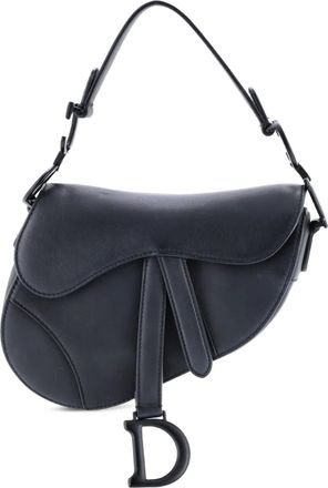 Dior Ultra Matte Saddle Handbag Leather Mini shoulder bag - Zwart