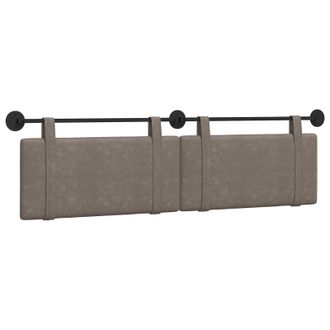 vidaXL Cabecero Colgante Gris Pu Antiguo Vidaxl