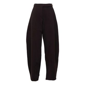Sportmax Pantalones anchos - Trousers - Mujer - Marr&oacute;n - S