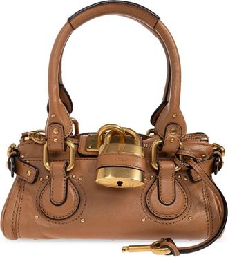 Chlo&eacute; Paddington Kleine Handtas - Dames - Handtassen - Bruin - ONE Size - Katoen - Tassen