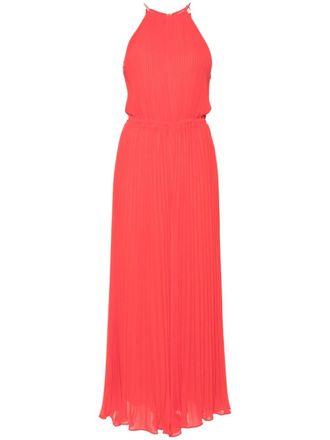 Michael Michael Kors Jumpsuit met geplooid detail en wijde pijpen - Rood
