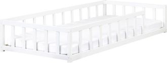 Beliani Kids Bed Pine Wood MEYMAC 90 x 200 cm (EU Single) White