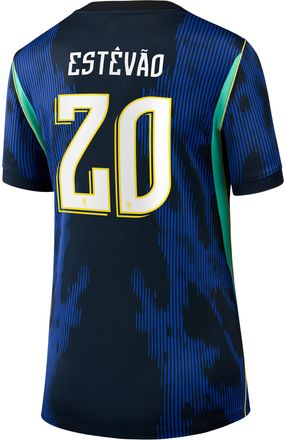 Nike Jordan Est&ecirc;v&atilde;o Brazil National Team 2026 Stadium Away Jordan Womens Dri-FIT Soccer Jersey in Blue | NN203940204-CBF
