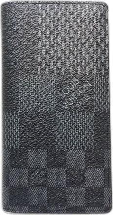 Louis Vuitton Black Canvas Long Wallet (Bi-Fold) (Pre-Owned)