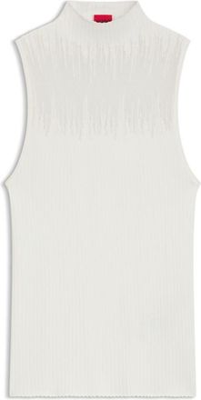 HUGO BOSS Knitted top with sheer section