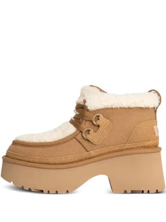 UGG New Heights lace-up platform boots - Brown