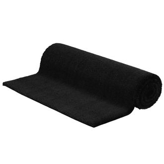 vidaXL Felpudo De Fibra De Coco Negro 100x300 Cm Vidaxl
