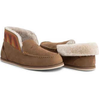 Hari Mari Alta Paloma Genuine Shearling Slipper in Pebble at Nordstrom, Size 11