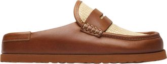 Birkenstock Ginger Brown Naples Moccasin-Inspired Slip-On Leather Loafers