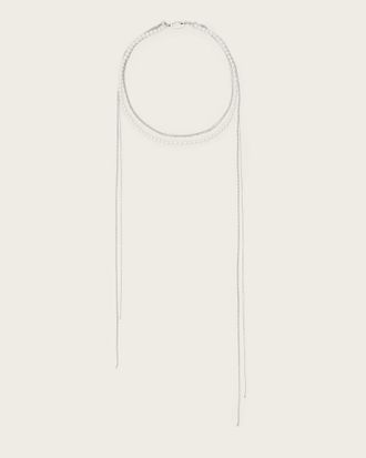 AllSaints Brass/Plastic Nellie Carabiner Chain Necklace, Size: One Size