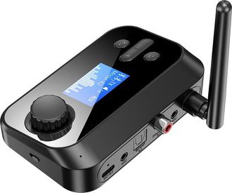 OEM Adaptador Receptor Y Transmisor De Audio Bluetooth 5.3 Coaxial De Fibra &Oacute;ptica Con Tarjeta Tf, Reproductor De Mp3, Un Draw Two