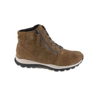 Gabor Flexibele Wandelschoen met Zool - Dames - Veterlaarzen - Beige - 42 1/2 EU - Su&egrave;de - Schoenen