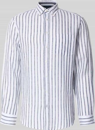 Christian Berg Slim Fit Freizeithemd aus reinen Leinen in Weiss, Gr&ouml;&szlig;e 3XL