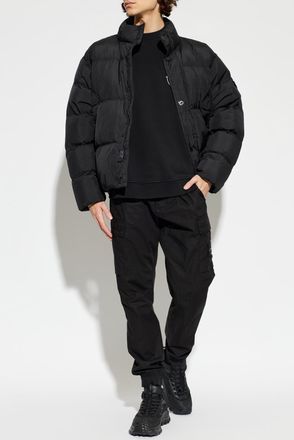 Stone Island Sweatshirt With Printed Logo, Mens, Black