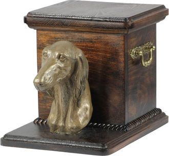 OEM Galgo Persa, Saluki: Urna Para Cenizas De Perro Con Estatuilla, Elegante Urna Para Perro, Urna &Uacute;nica Con Busto De Perro De Art-dog