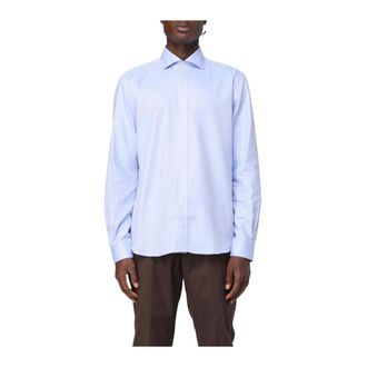 Fay Heren, Overhemden, Blauw, Maat: 3XL Katoen