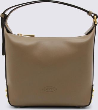 Tod's Beige Leather Shoulder Bag