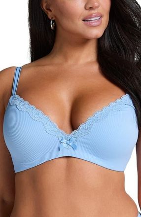 Hunkem&ouml;ller Lola Padded Non-Wired Bra in Bel Air Blue at Nordstrom, Size 36Dd