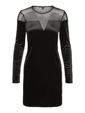Vero Moda Carolina Long Sleeve Dress In Black