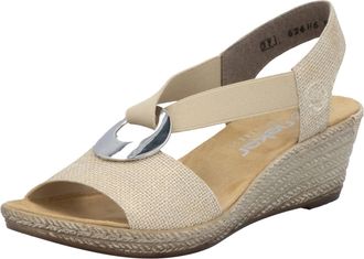 Rieker Womens Fanni Sandals In Beige Multi