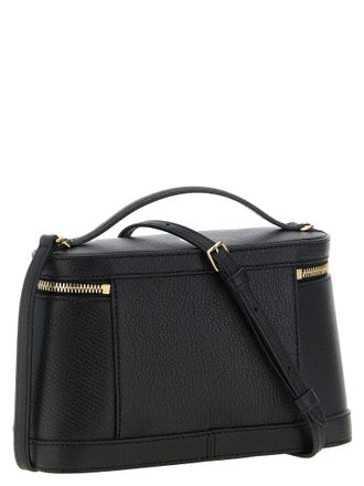 Jacquemus Leather Top Handle Bag - Black