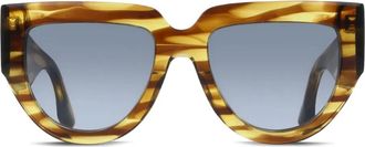 Victoria Beckham Occhiali da sole a righe - Marrone