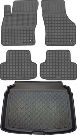 OEM Juego De Alfombrillas De Goma Para Coche Y Alfombrilla Para Maletero Para Audi A3 Iii 8v Hatchback (de Agosto De 2012 A Marzo De 2020)