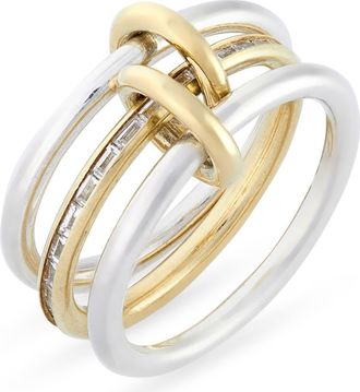 Spinelli Kilcollin Sonja Linked Rings in Silver Gold at Nordstrom, Size 7
