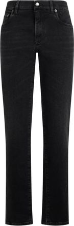 Dolce & Gabbana Slim-fit Jeans - Heren - Regular Fit Jeans - Zwart - 2XL - Katoen - Jeans