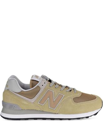 New Balance 574 suede sneakers - men - Fabric/Fabric/Calf Suede/Rubber - 7.5 - Neutrals