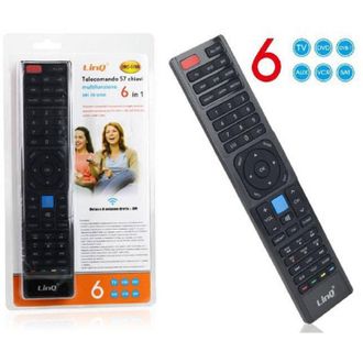 OEM Mando A Distancia Universal - Control De Hasta 6 Dispositivos - Alcance 10 M - Compatible Con Tv Lcd Led Dvb Sat Dvd - 1 Unidad